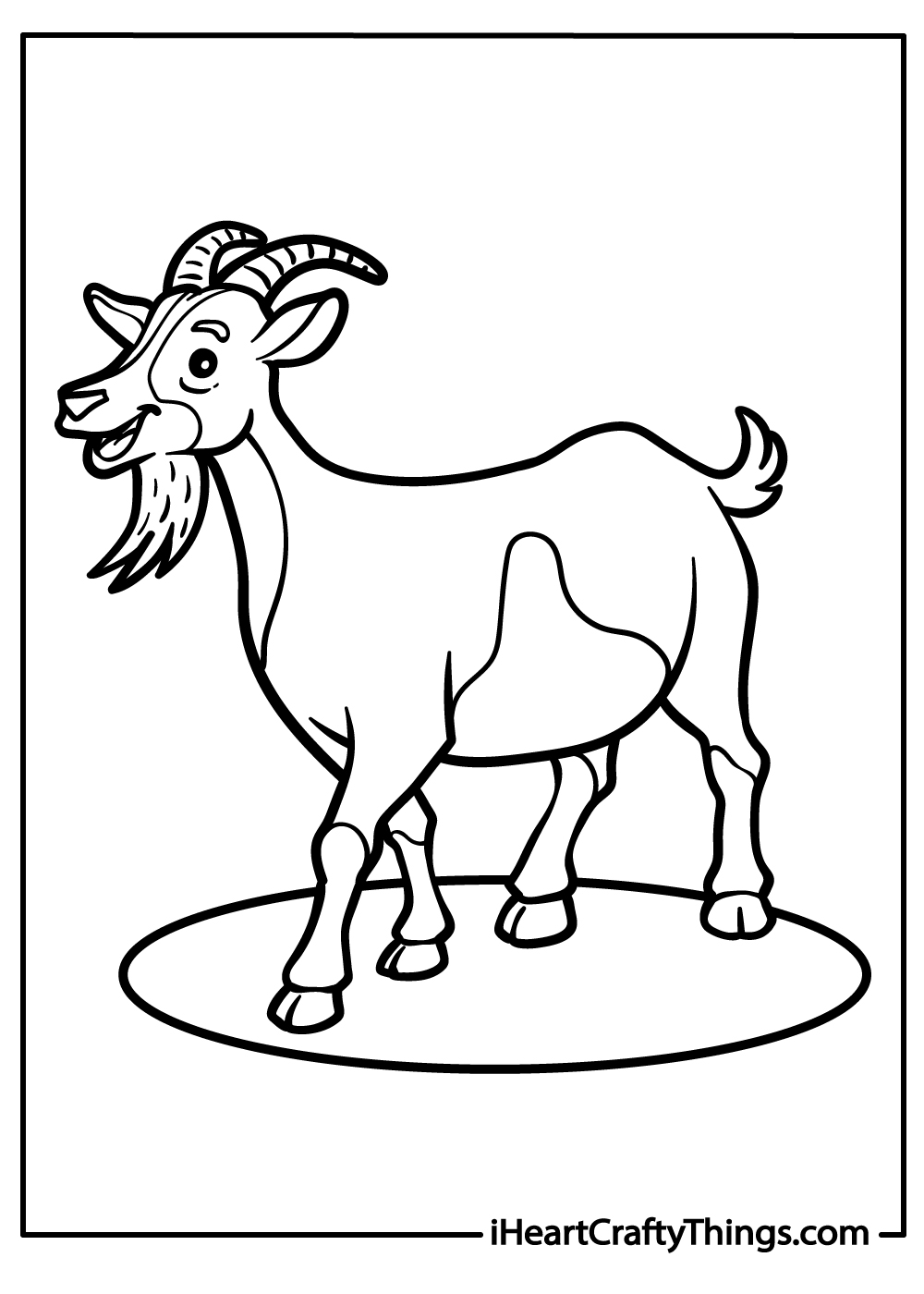 Goat coloring pages free printables