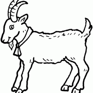 Goat coloring pages printable for free download