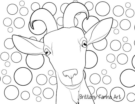 Goat coloring page coloring page