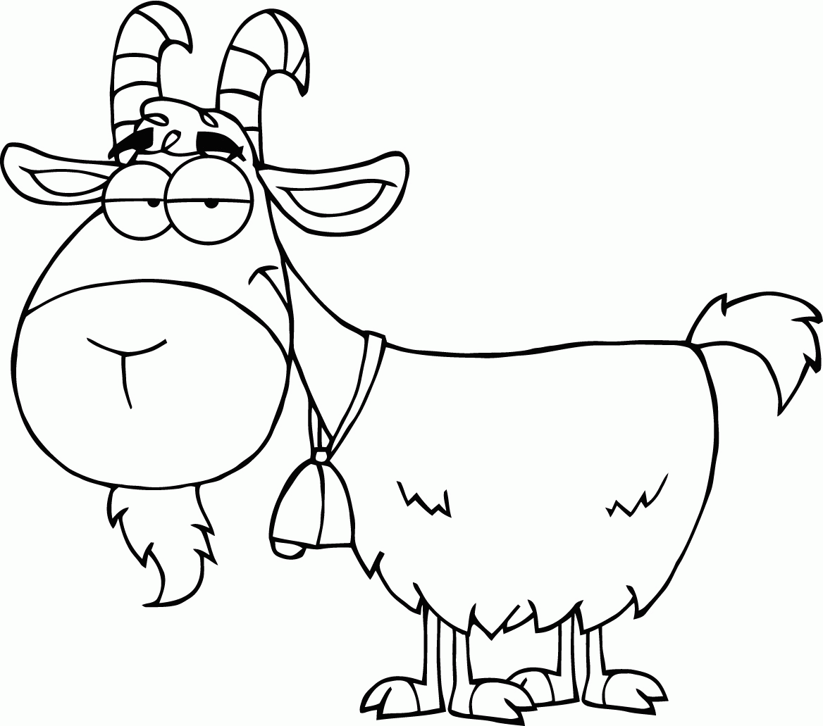 Goat coloring pages printable for free download