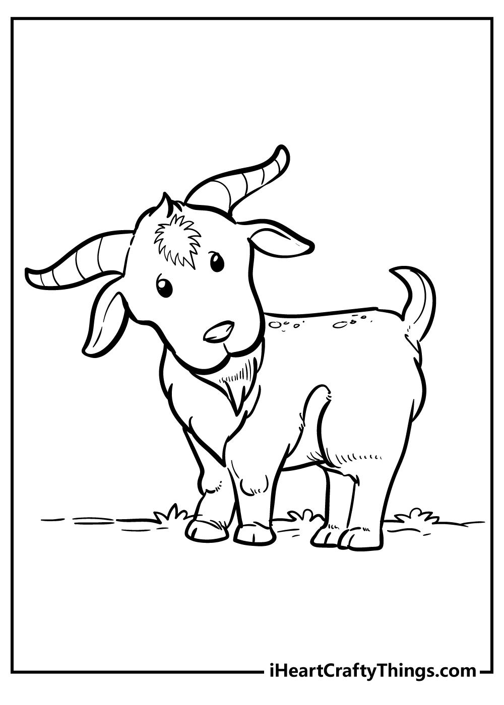 Goat coloring pages free printables