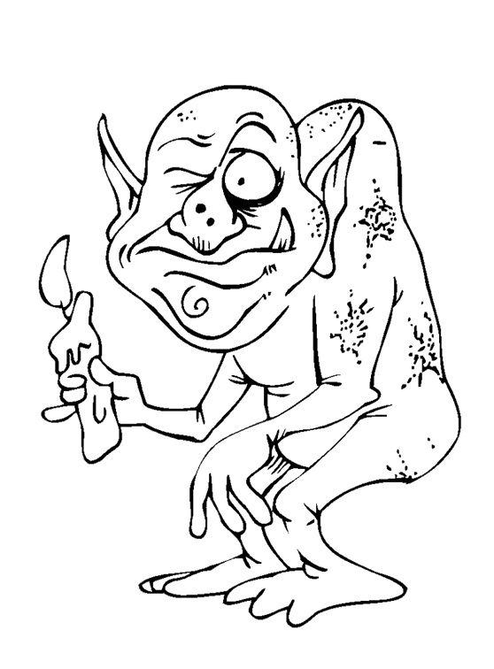 Goblin coloring pages