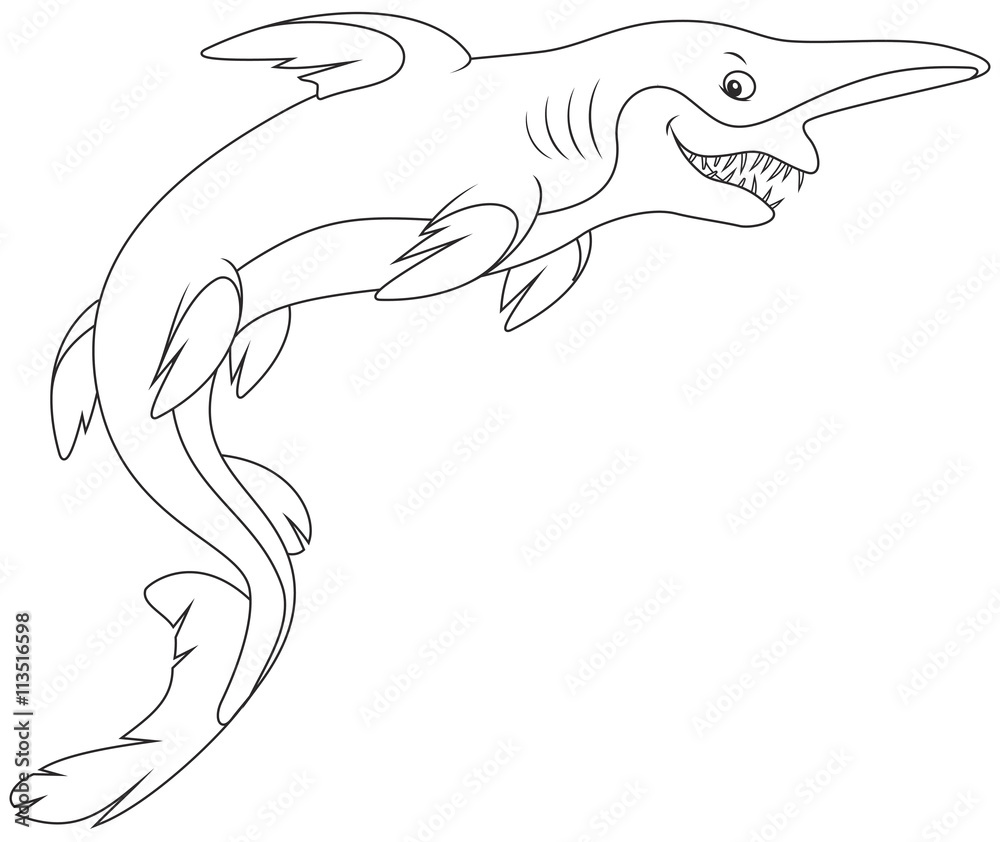 Goblin shark vector