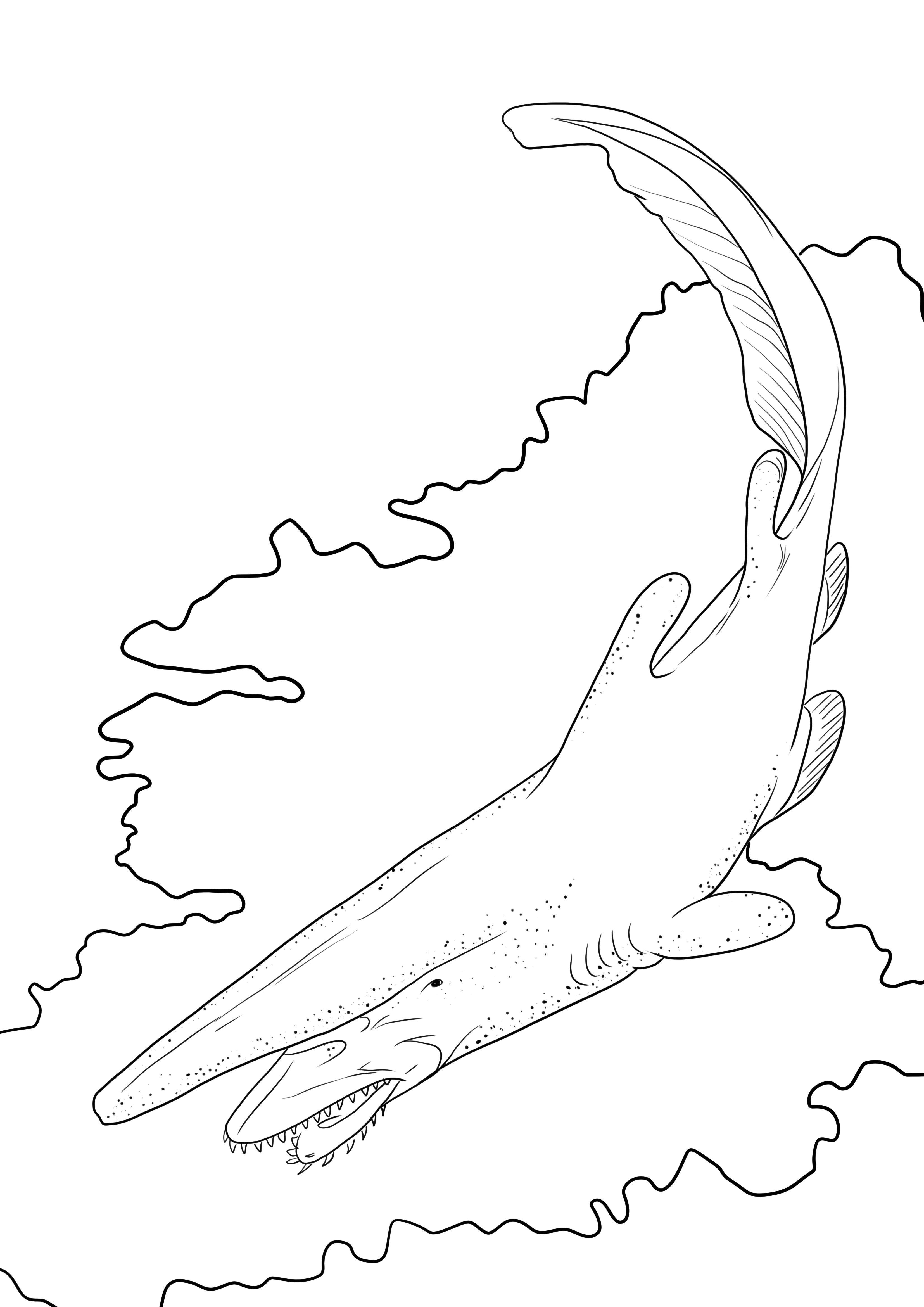 Goblin shark print