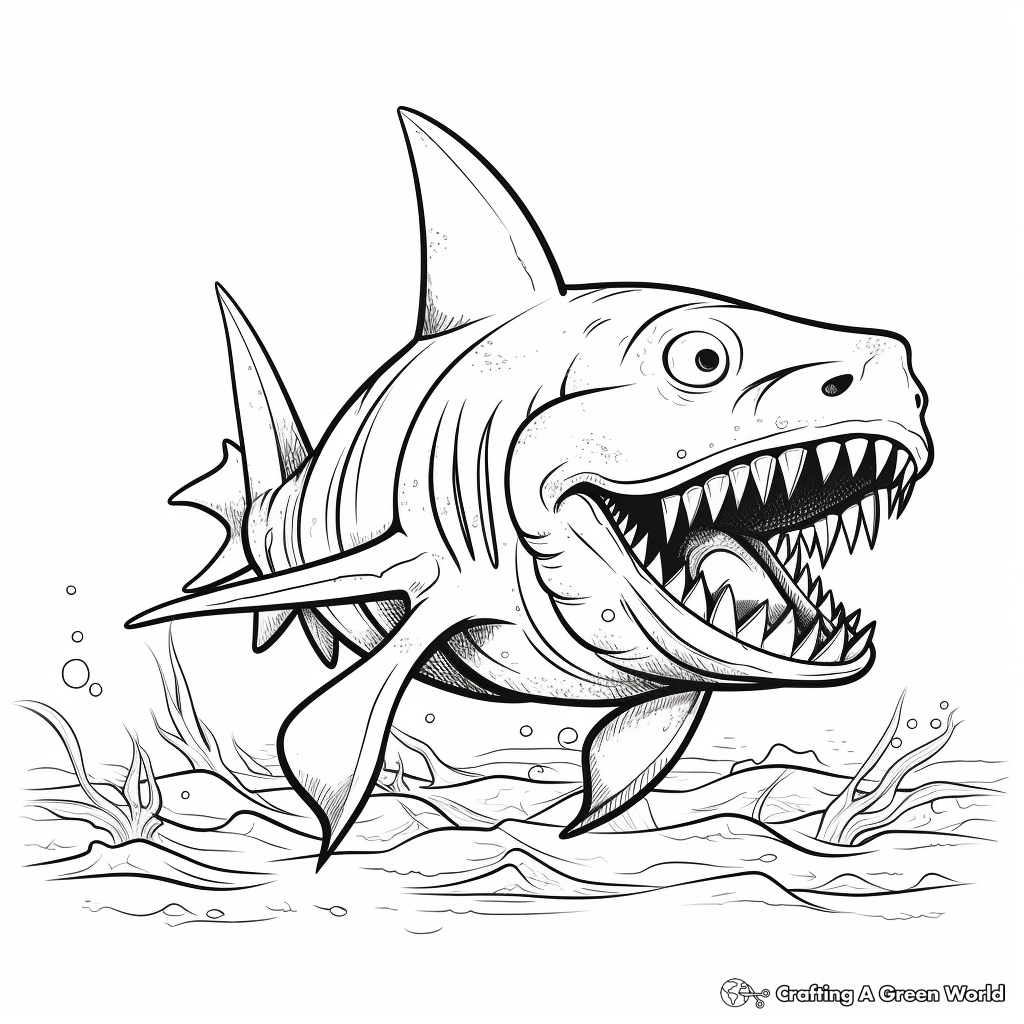 Shark coloring pages