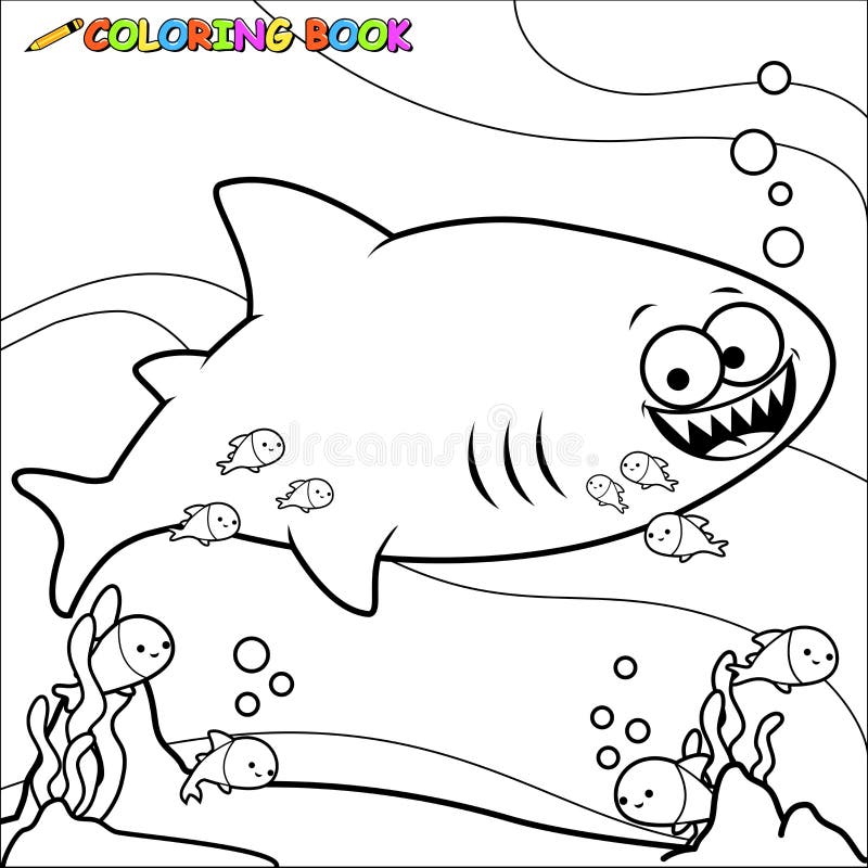 Shark coloring page stock illustrations â shark coloring page stock illustrations vectors clipart