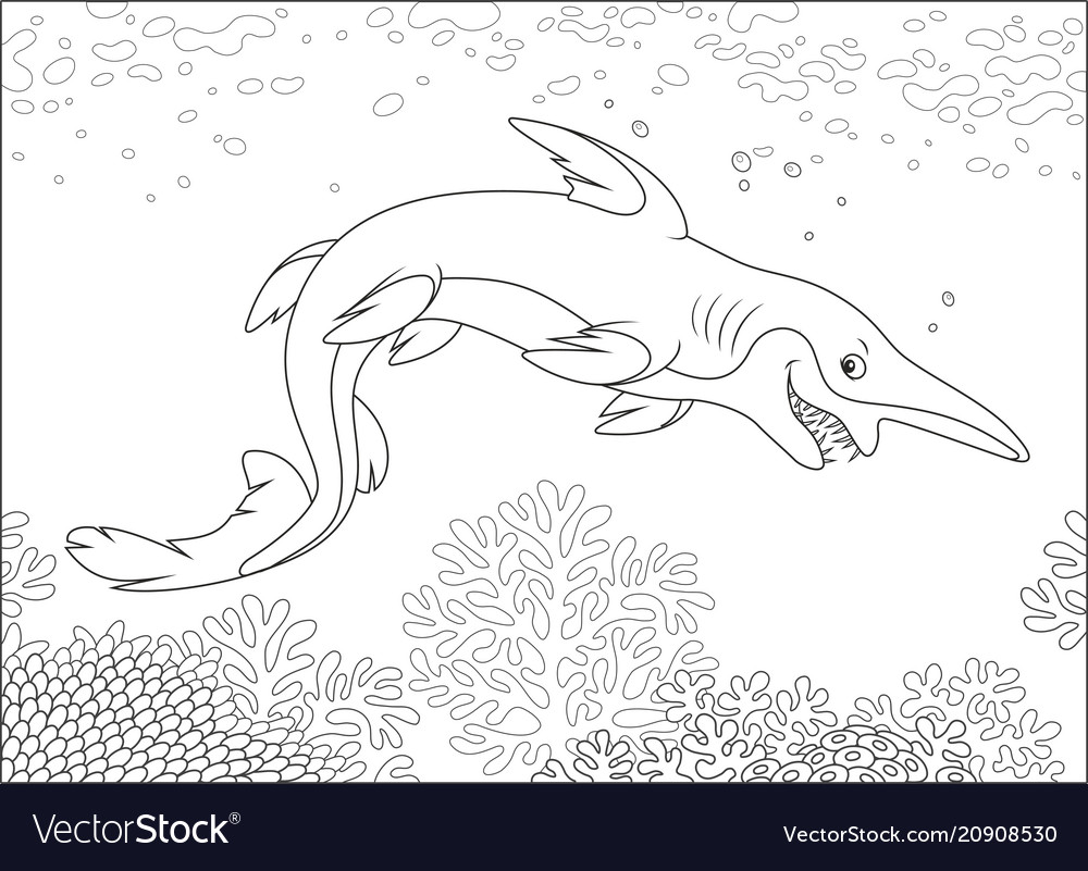 Scary goblin shark royalty free vector image