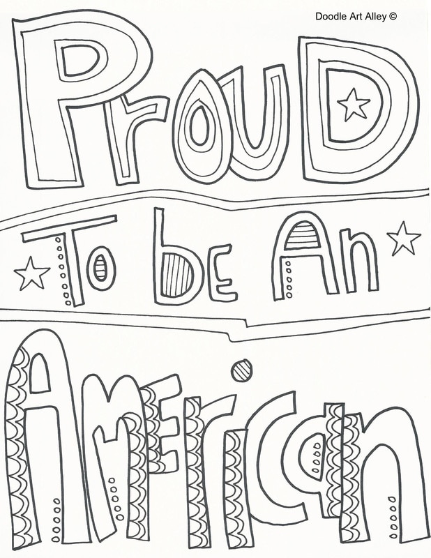 Independence day coloring pages