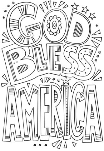 God bless america doodle coloring page flag coloring pages american flag coloring page coloring pages