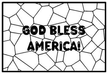 God bless america memorial day activity summer coloring pages tpt