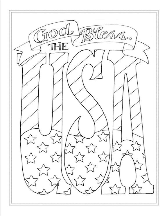 Free fourth of july coloring pages