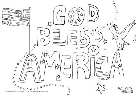 God bless america louring page loring pages god bless america business for kids