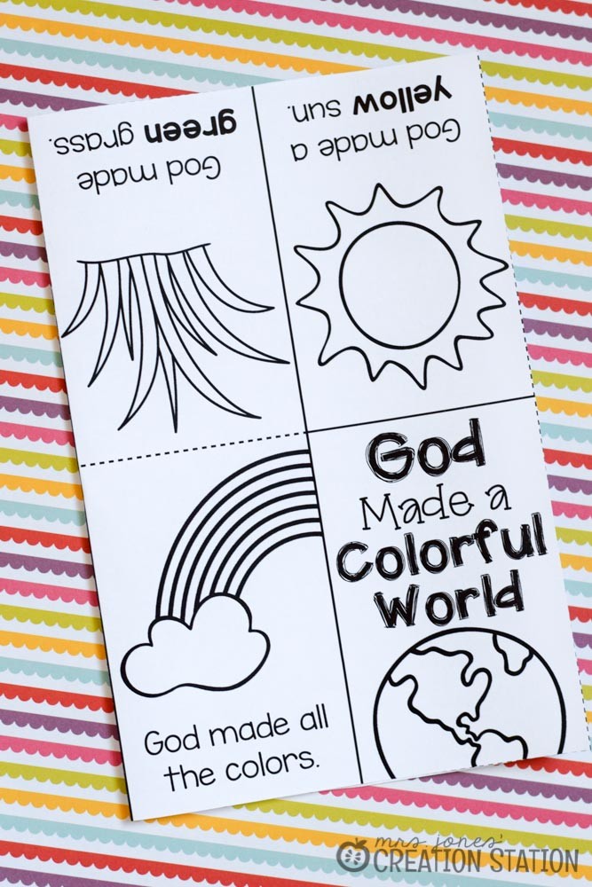 Free printable book for teaching colors