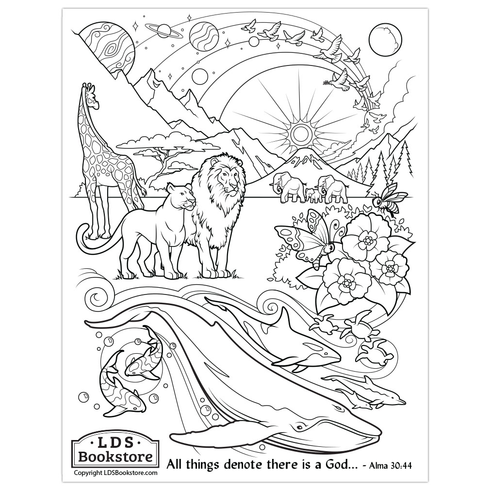 All things denote there is a god coloring page