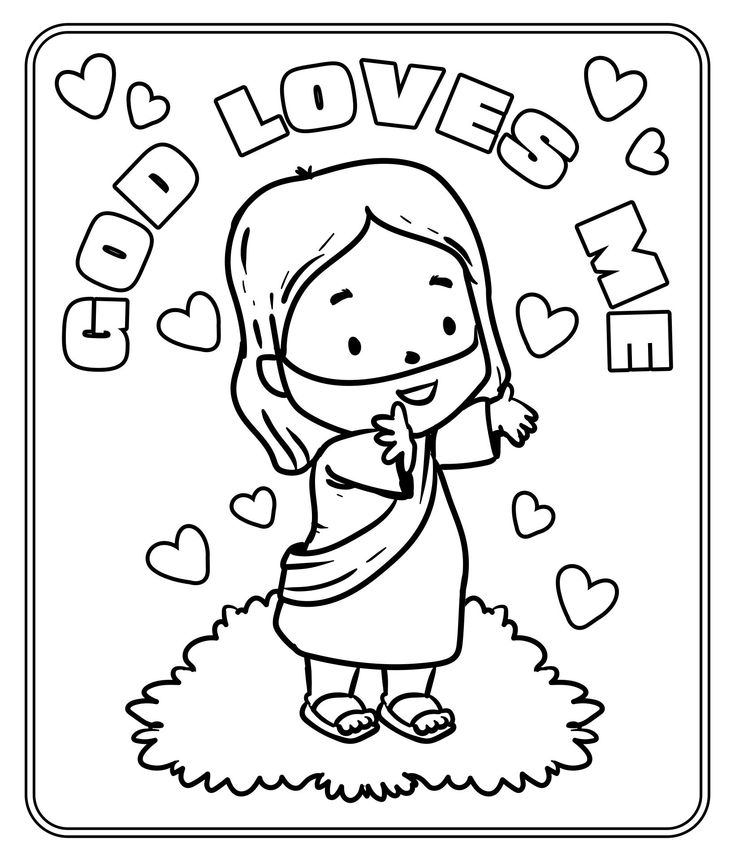 God loves me coloring pages printable free sunday school coloring pages preschool coloring pages jesus coloring pages