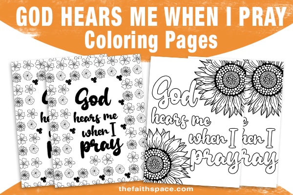 Prayer coloring pages free printables