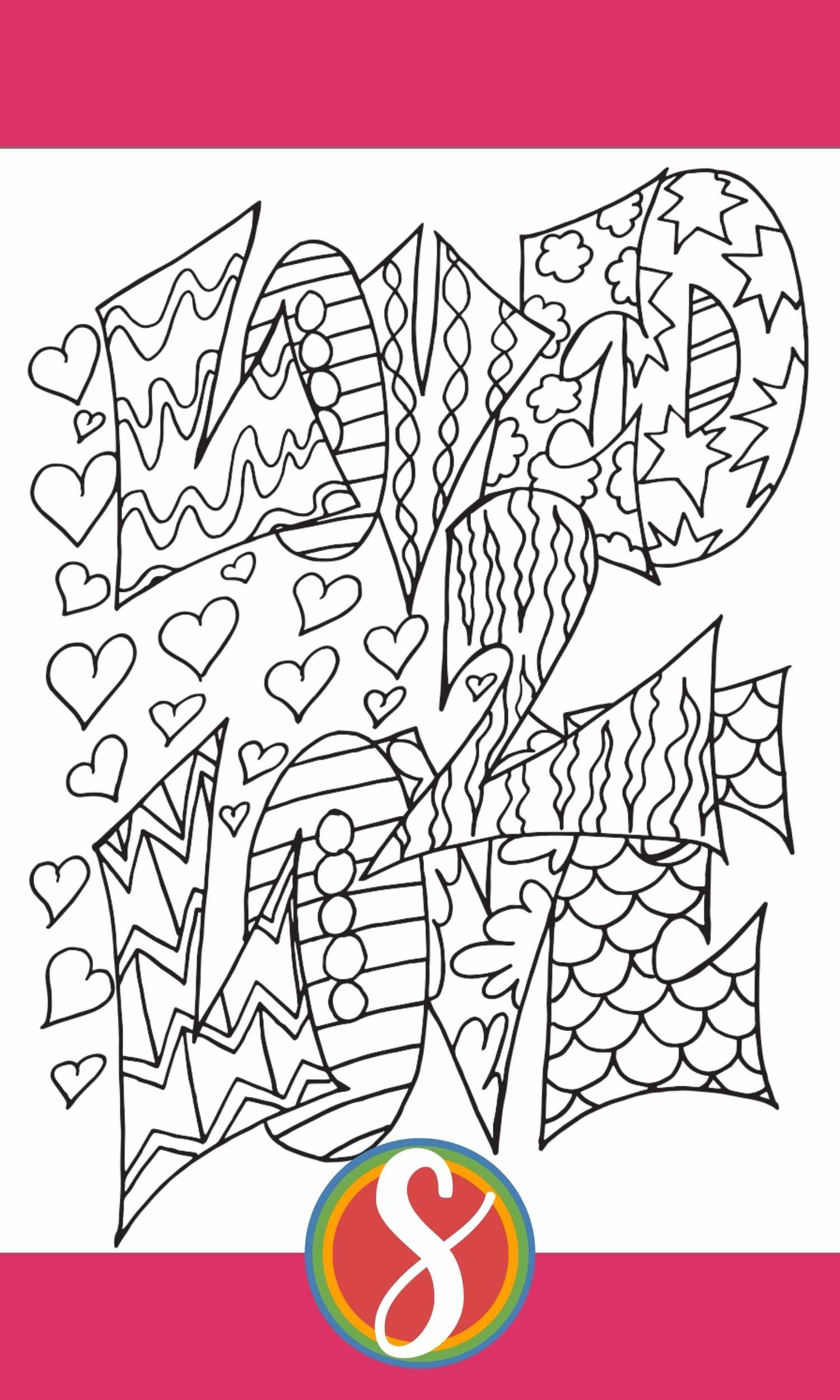 Love bible verse coloring pages â stevie doodles