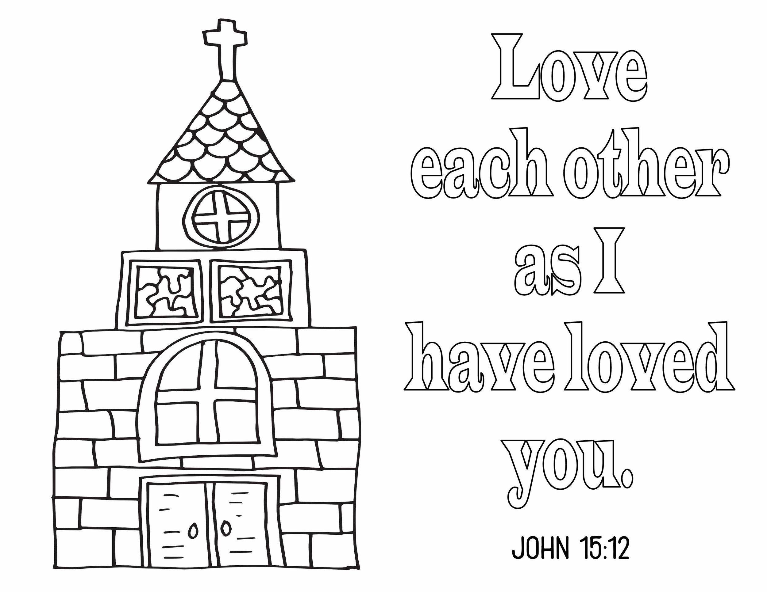 Love bible verse coloring pages â stevie doodles