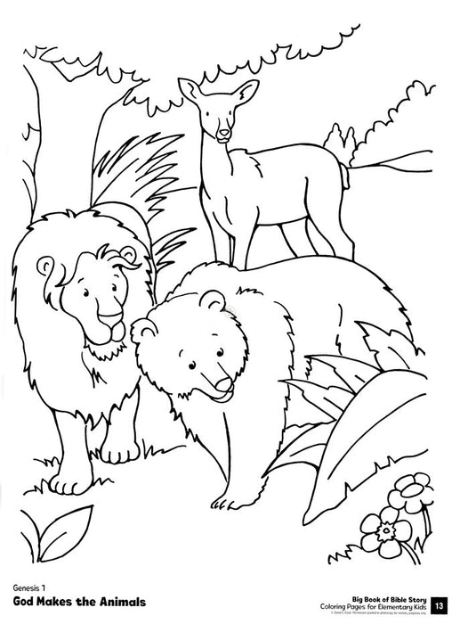 Big book of bible story coloring pages for elementary kids â one stone biblical resources