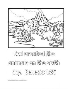 God created the animals