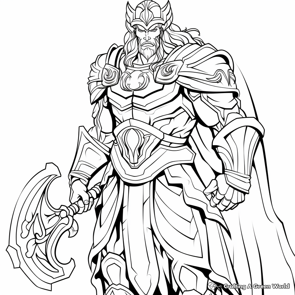 Greek gods coloring pages