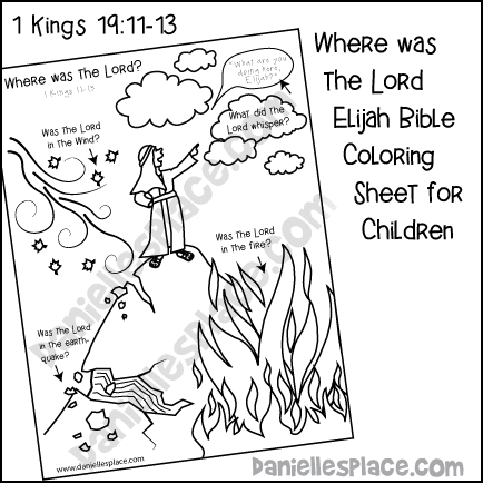 Elijah bible activity sheets