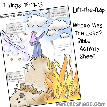 Elijah bible activity sheets