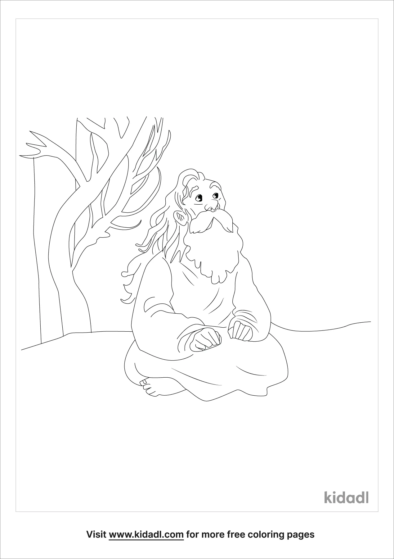 Free god speaks to elijah in a whisper coloring page coloring page printables