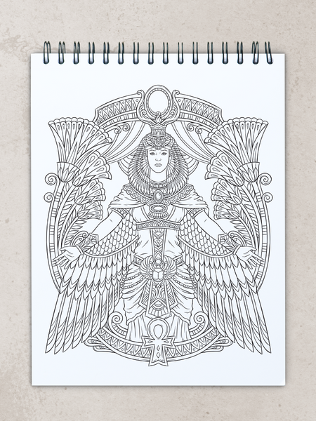 Goddesses adult coloring book by hasby mubarok â