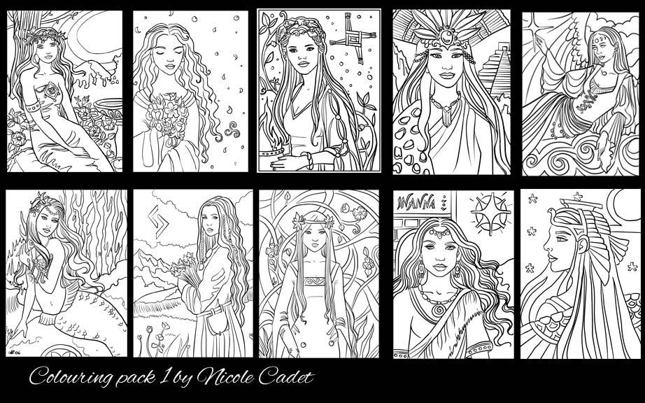 New digital colouring pages released â nicole cadet