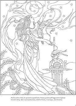 Goddesses coloring book dover classic stories coloring book marty noble books