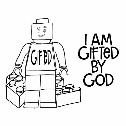 Lego gifted by god coloring pages free â stevie doodles