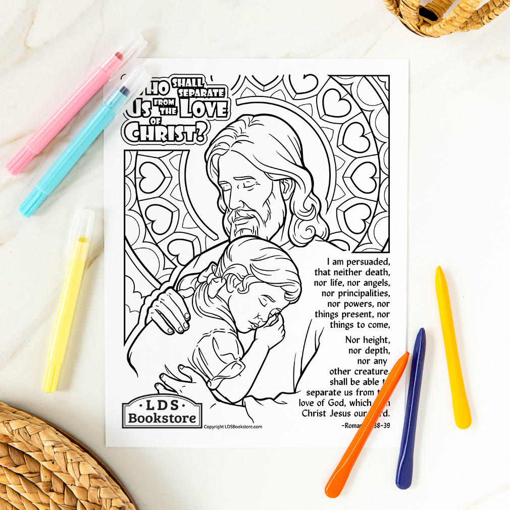 The love of christ coloring page