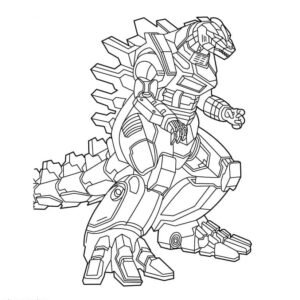 Godzilla coloring pages printable for free download