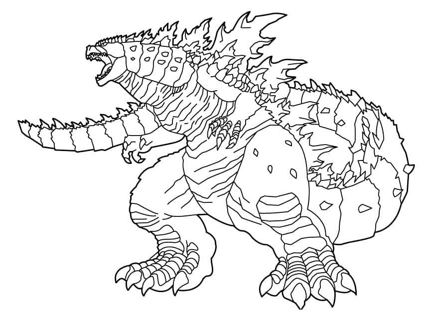 Godzilla coloring pages