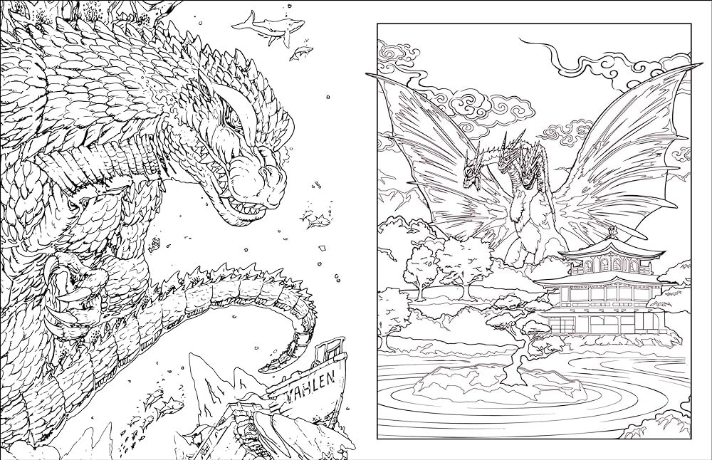 Godzilla the official coloring book titan books