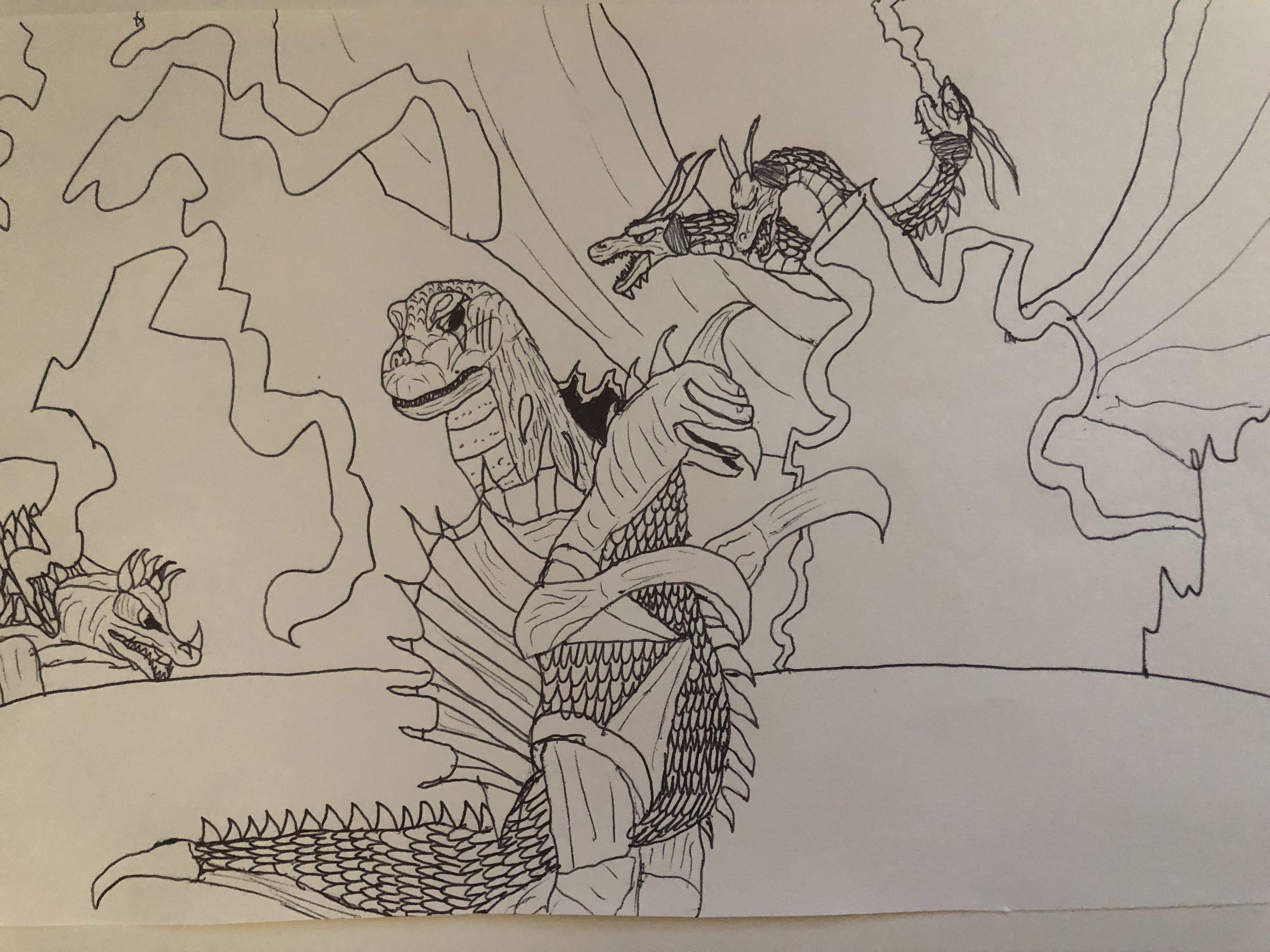 Vs gigan drawing