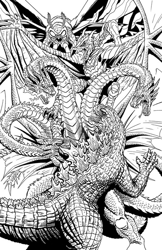 Coloring pages godzilla