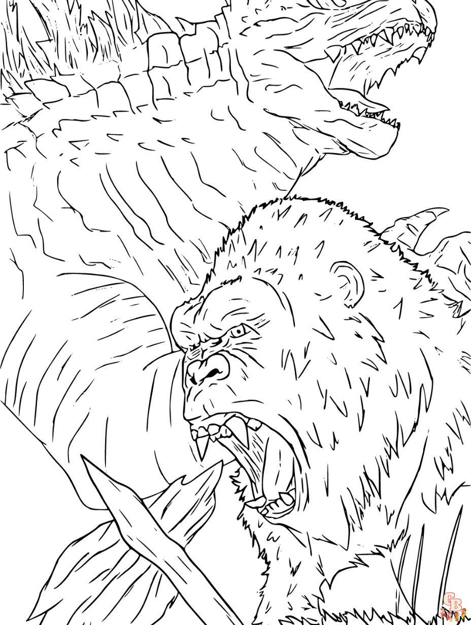 Get roaring with free godzilla coloring pages from