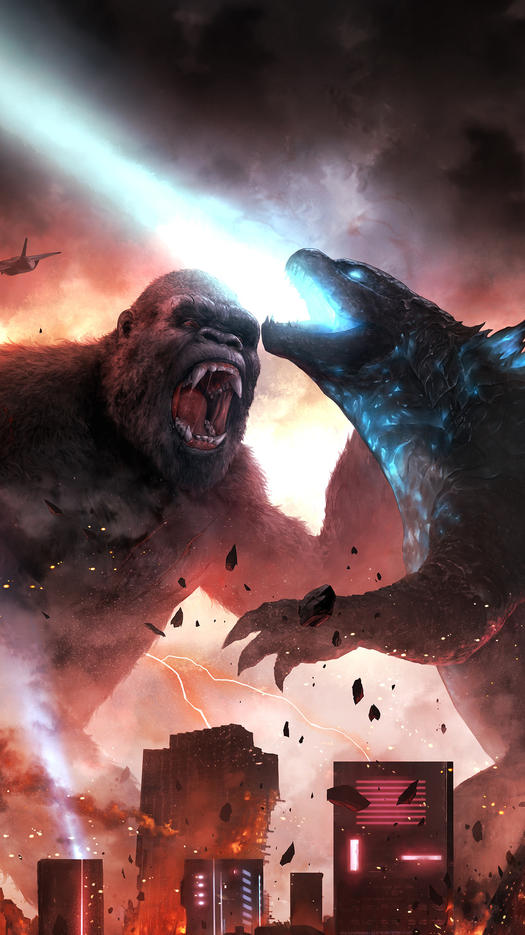 X godzilla vs kong fight scene k iphone s plus pixel xl one plus t hd k wallpapers images backgrounds photos and pictures