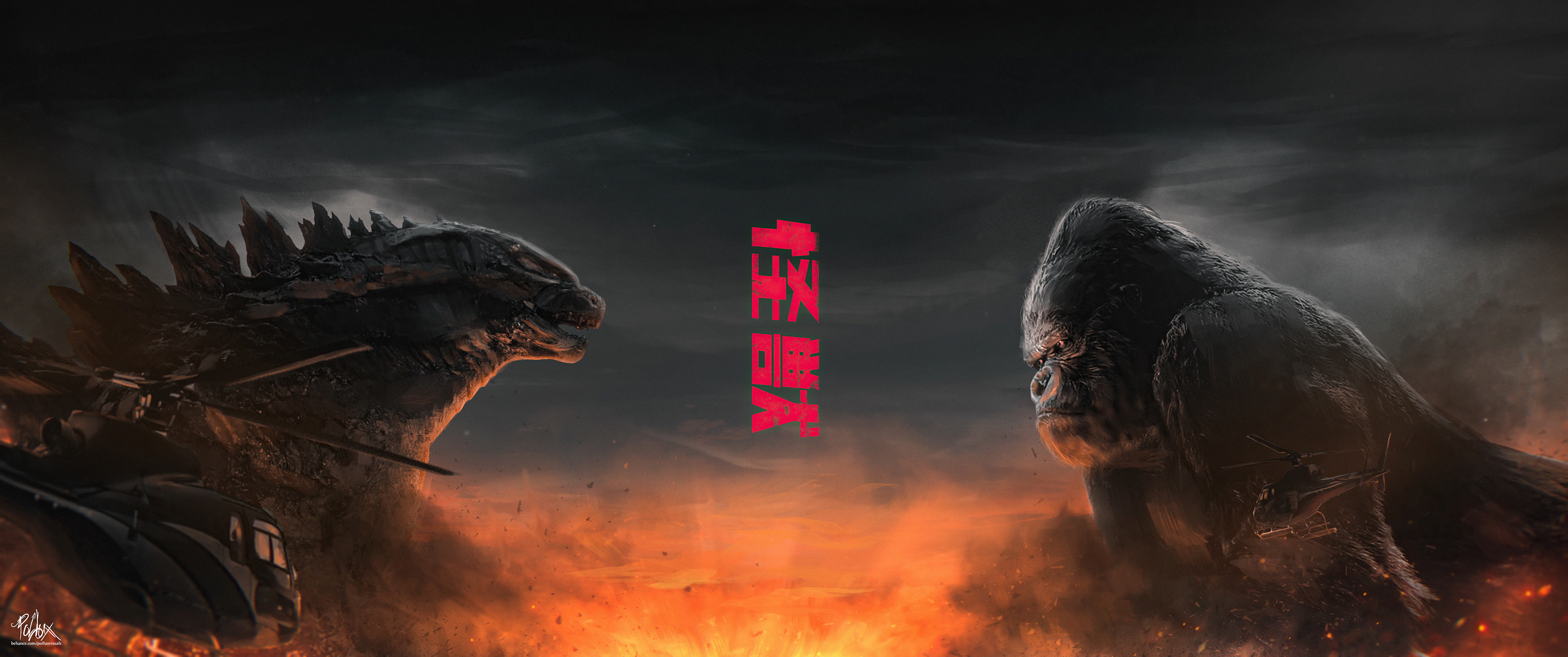 X godzilla vs kong wide k p resolution hd k wallpapers images backgrounds photos and pictures