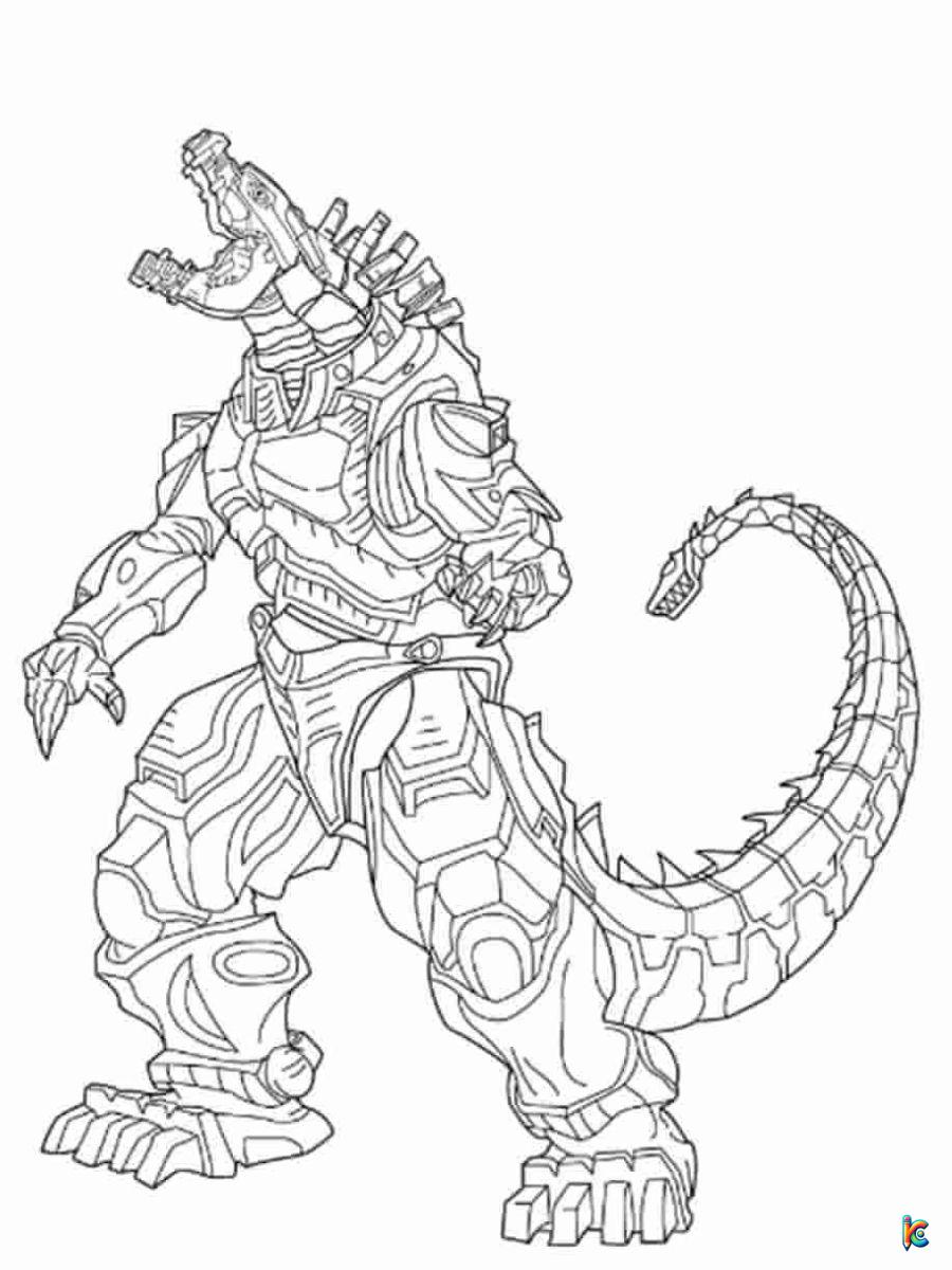 Godzilla coloring pages â