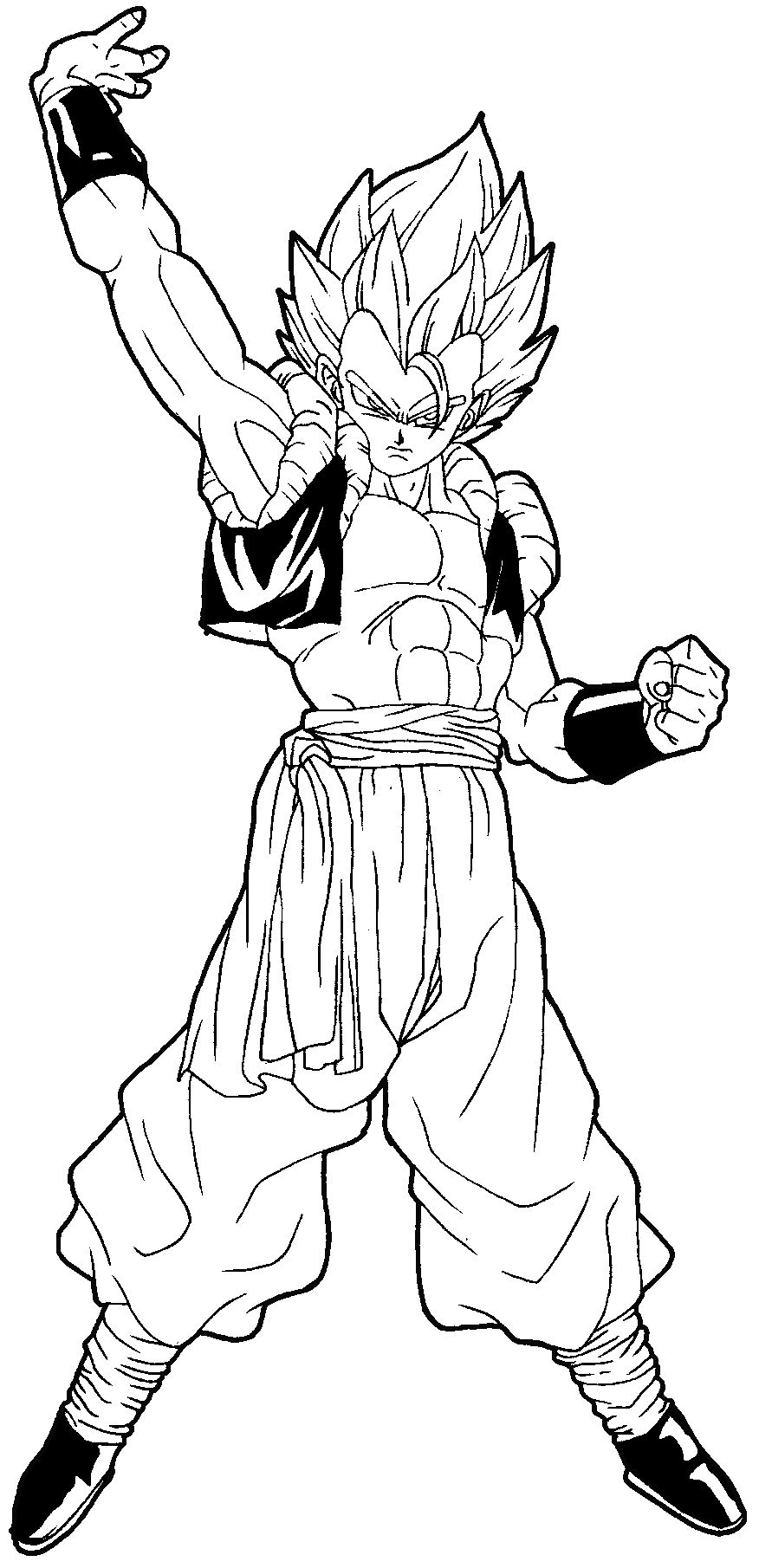 How to draw gogeta from dragon ball z in easy steps tutorial how to draw dat super coloring pages dragon ball painting dragon ball