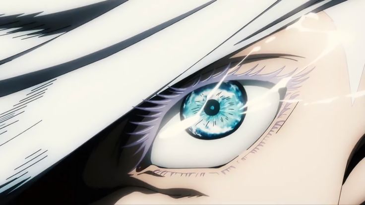 Gojos eye anime eyes jujutsu neon wallpaper