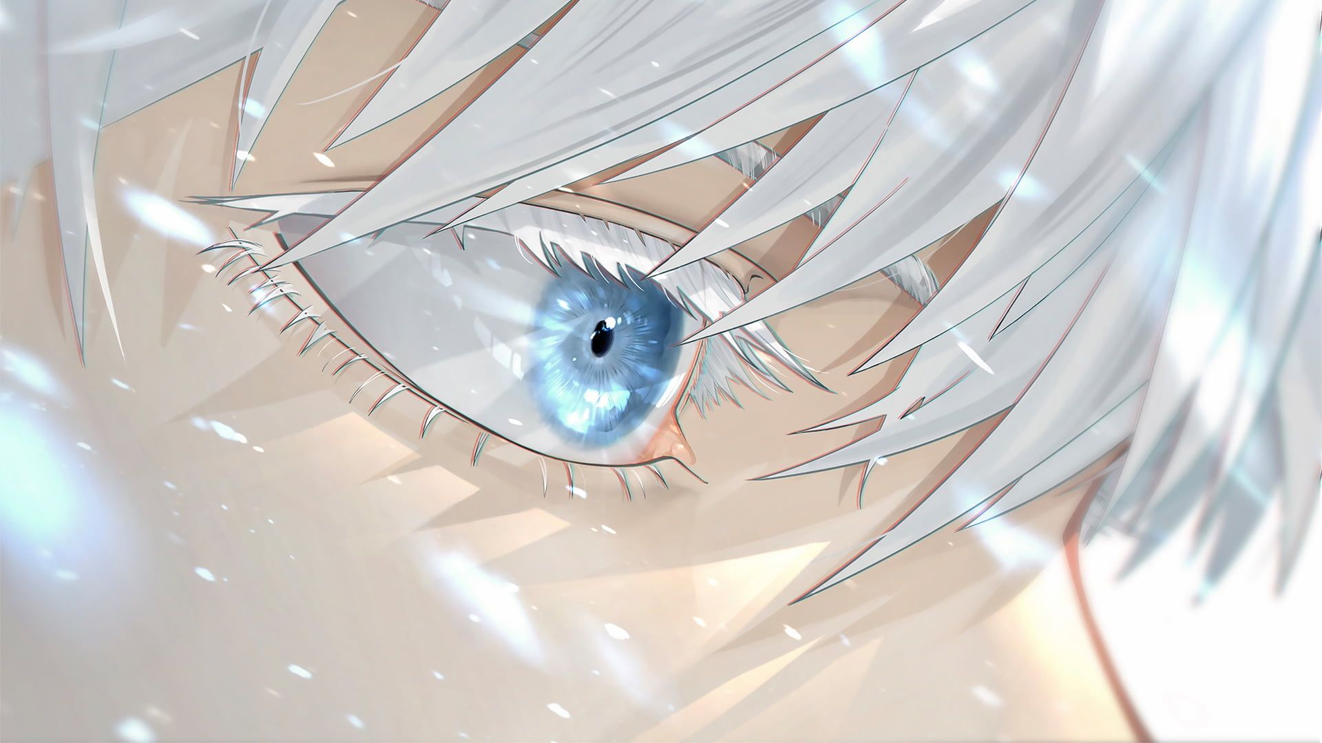 Jujutsu kaisen gojo satoru blue eyes gray hair p wallpaper hdwallpaper desktop eyes wallpaper jujutsu blue anime