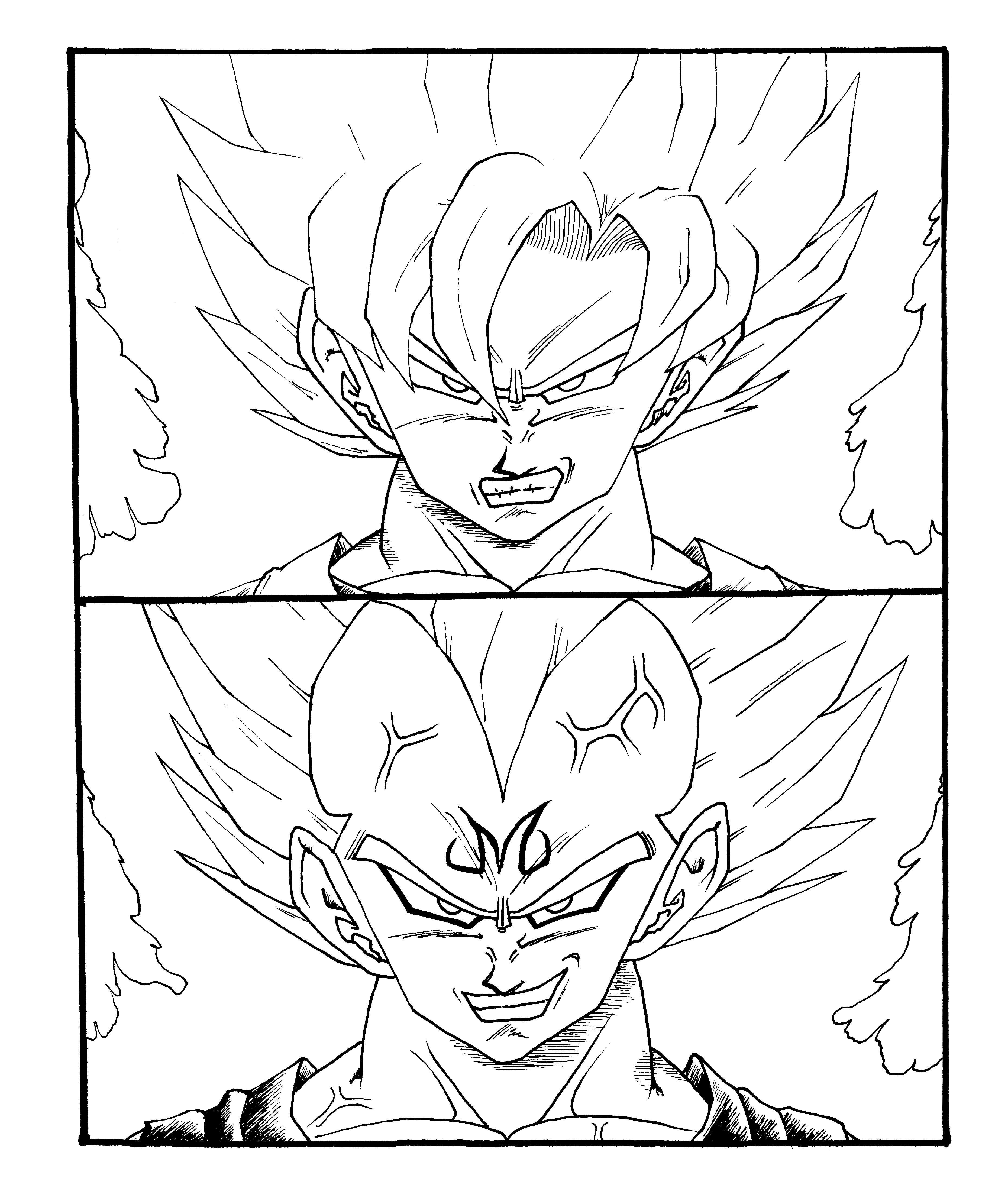 Oc son goku vs majin vegeta rdbz