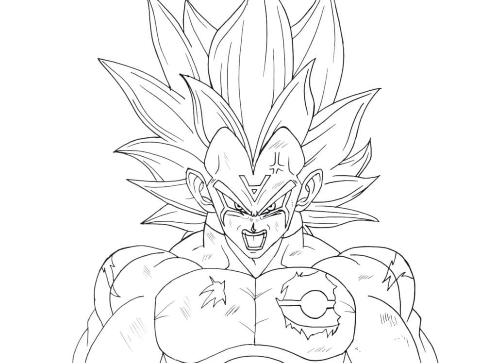 Vegeta coloring pages