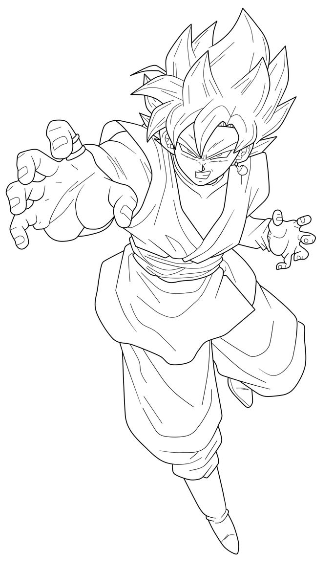 Goku black super saiyan rose lineart by chronofz on deviantart dragon ball super artwork dragon ball painting dragon ball super art