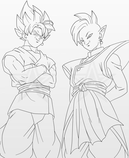 Zamasu and goku black super saiyan rose dragonballz amino