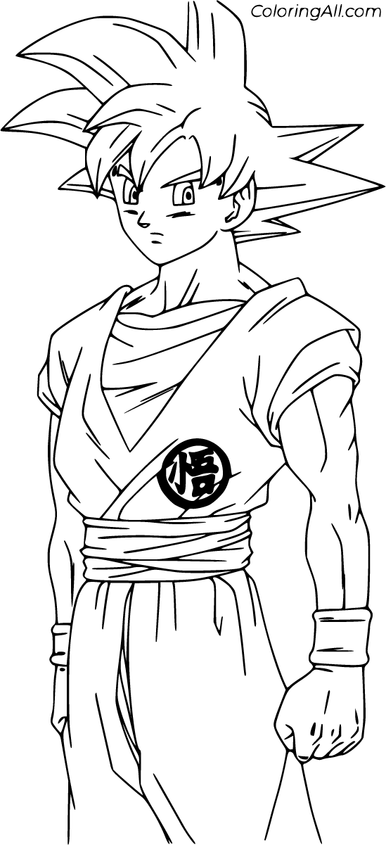 Goku coloring pages